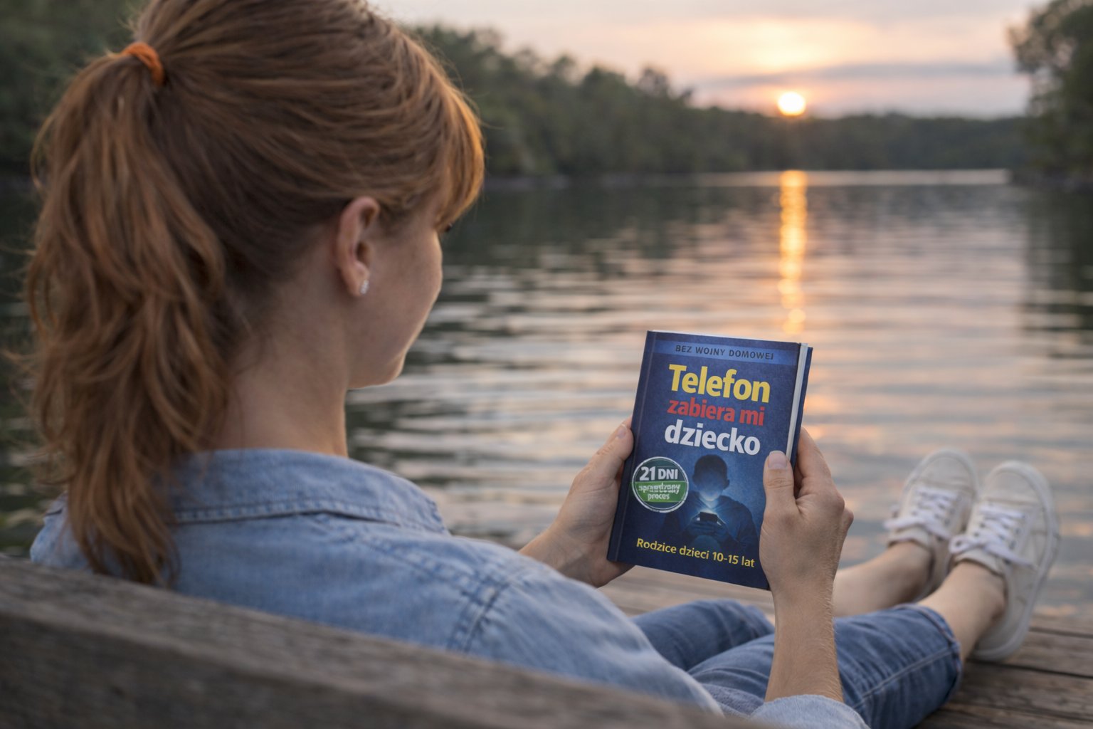 Rodzic czytający e-book